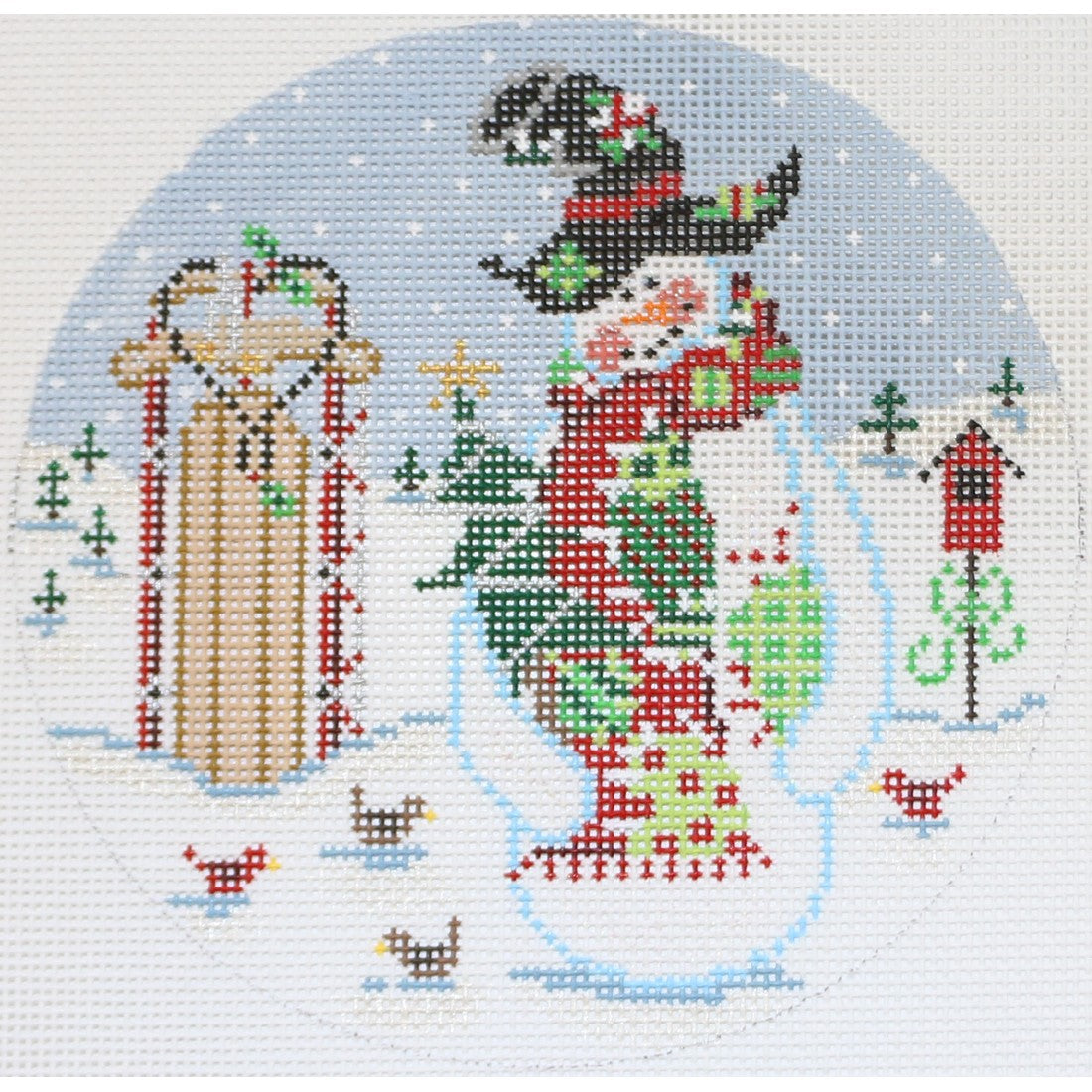Patchwork Snowman