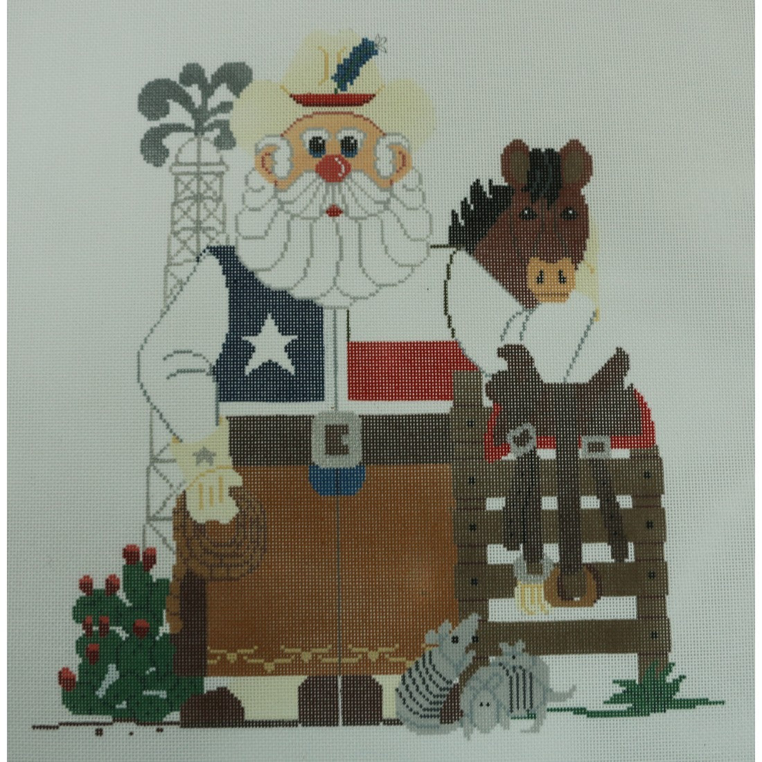 Large Texas Santa & Friends