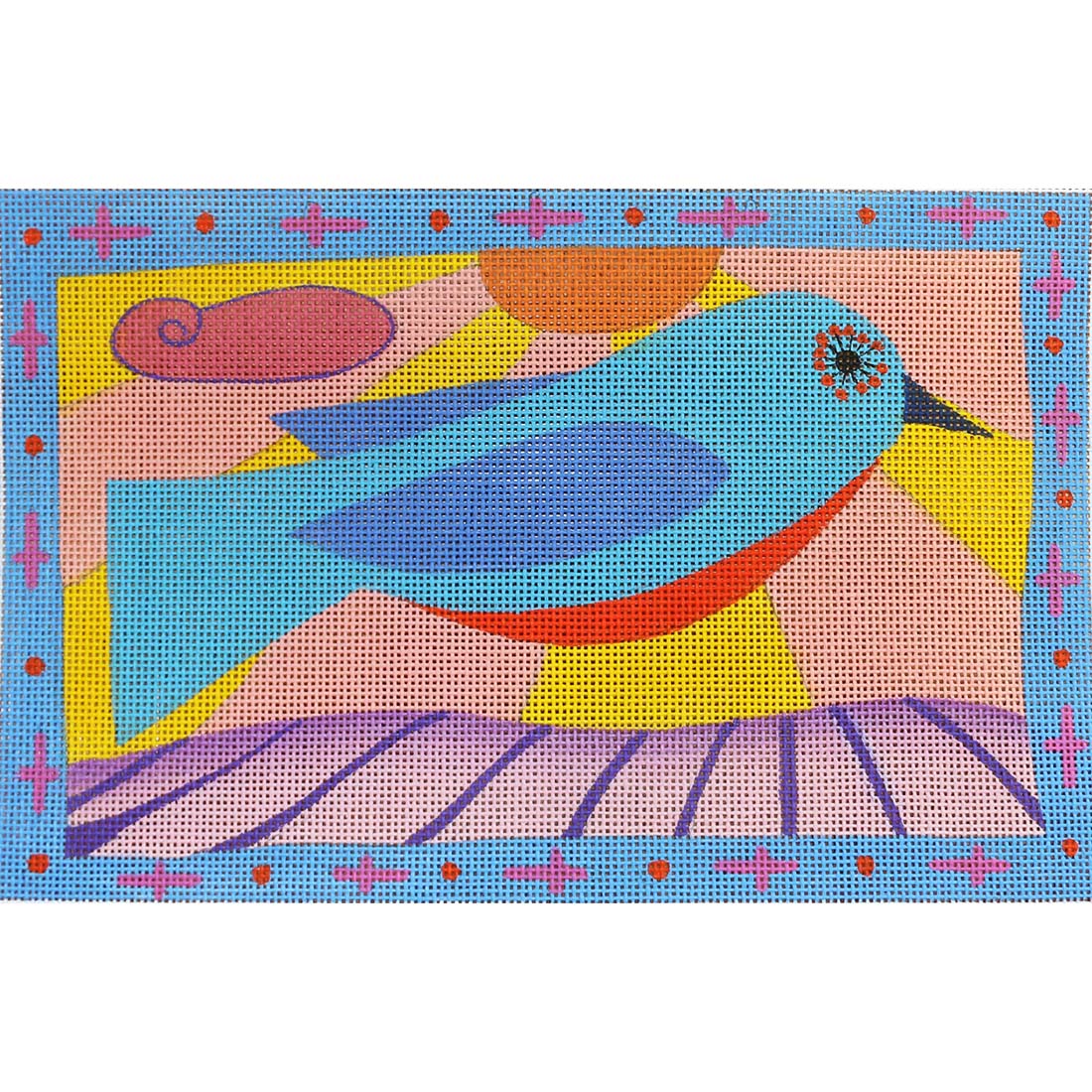 Turquoise/Blue/Orange Bird