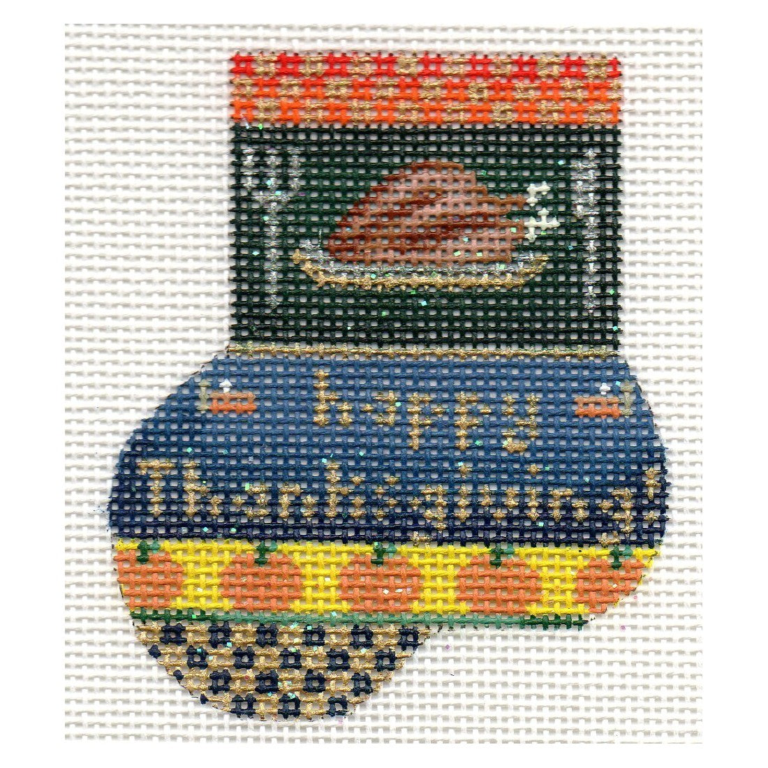 Happy Thanksgiving Munchkin Sock