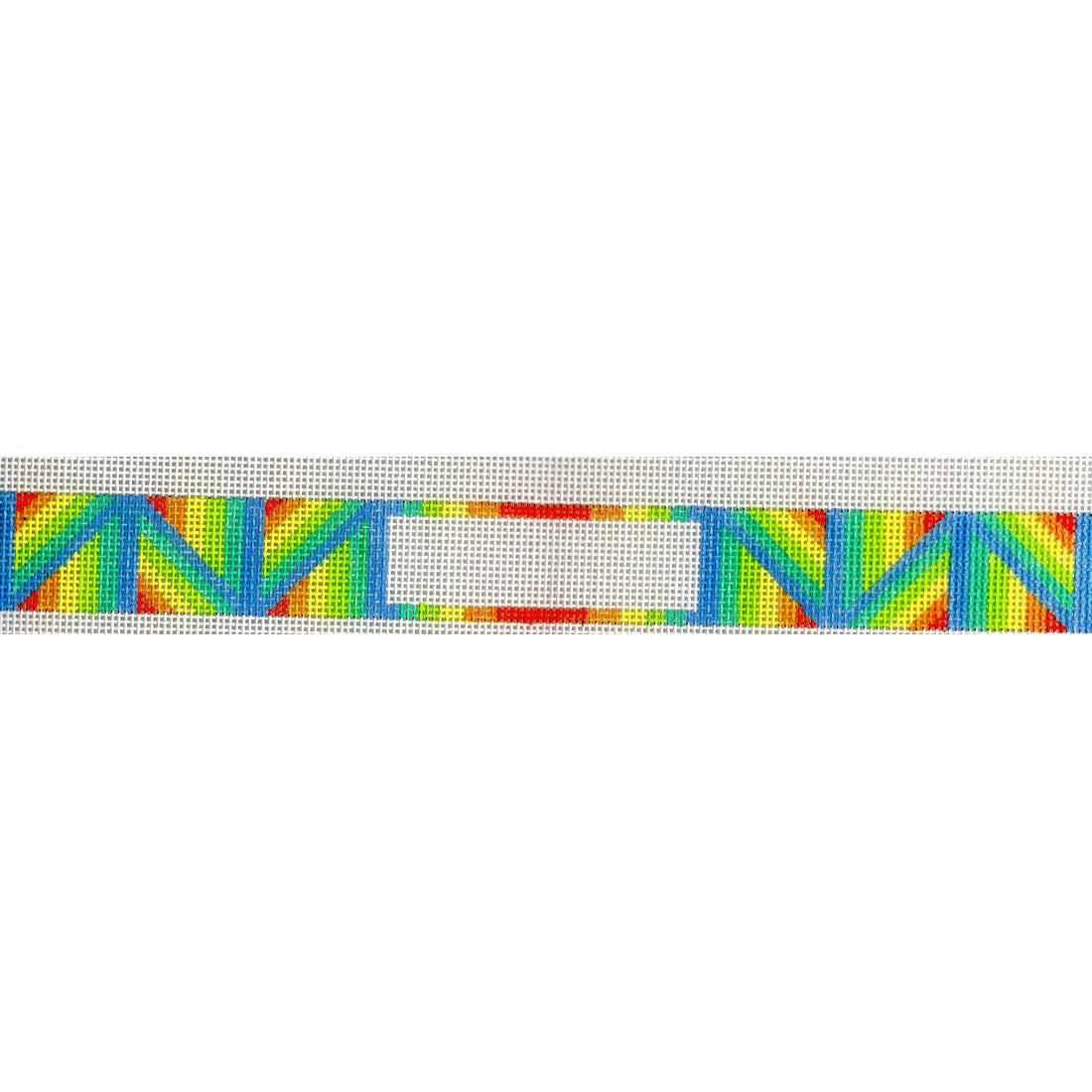 Geometric Rainbow Dog Collar