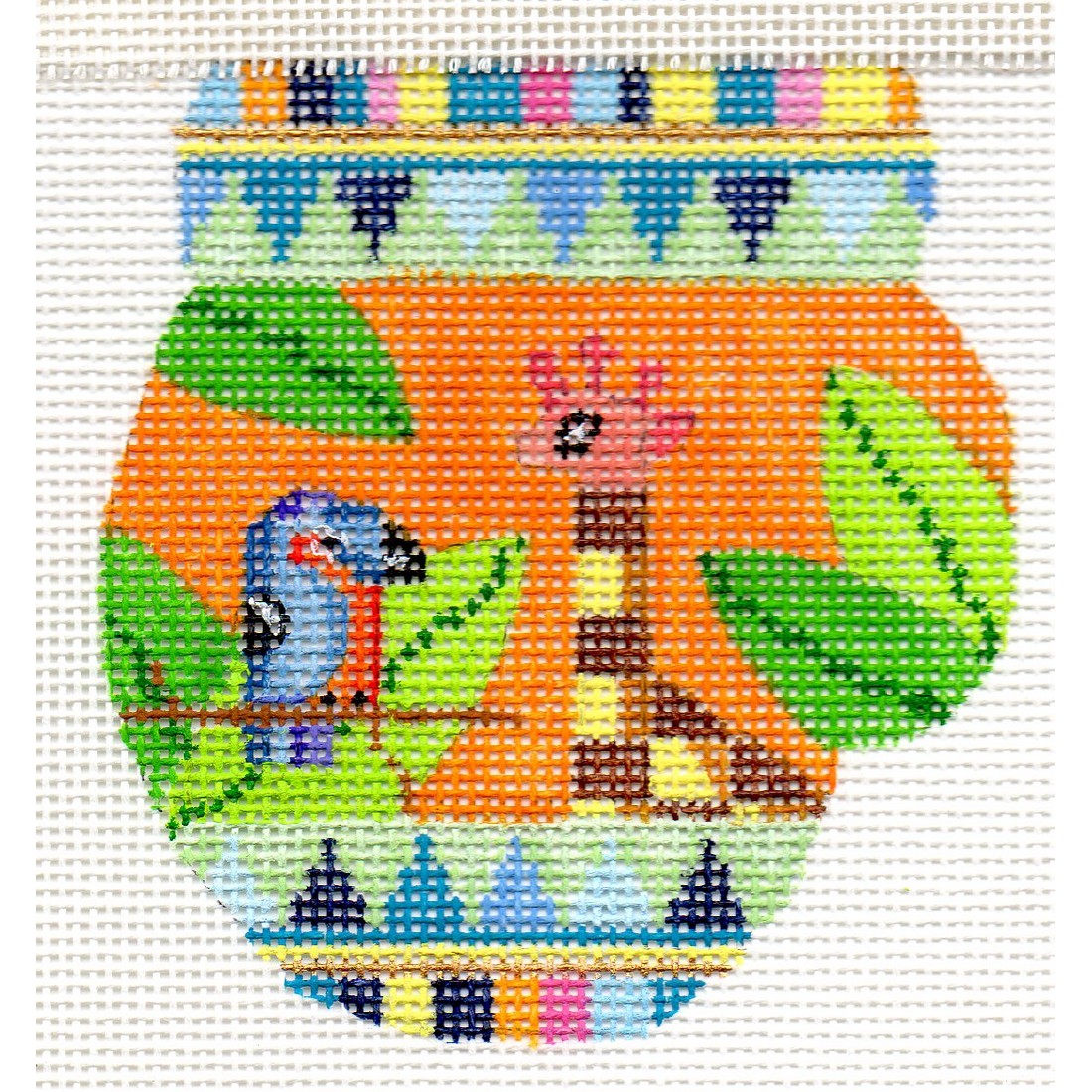 Safari Giraffe and Bird Mitten