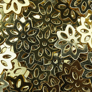 BDS-SQ099 Gold Snowflake Sequins