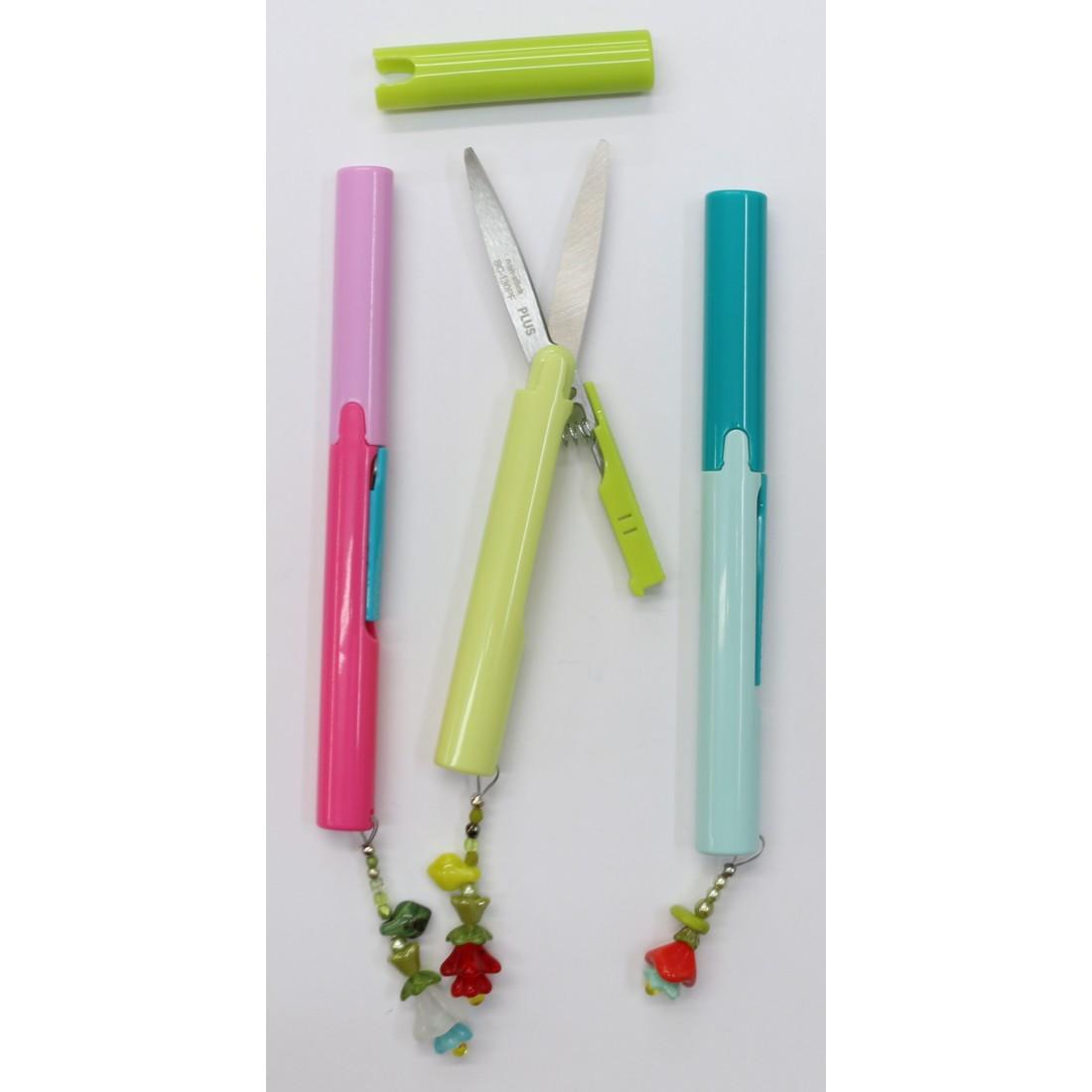 Japanese Pen Style Scissors With Flower Beads, Needlepoint Canvases &  Threads