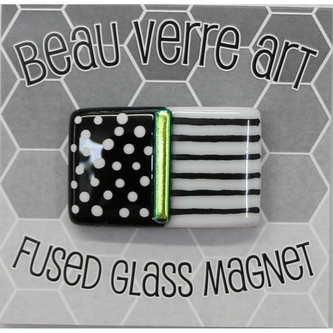 Black/White with Green