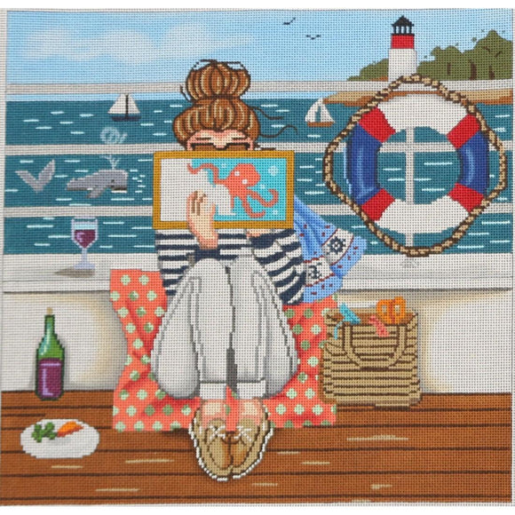 Boating Stitching Girl