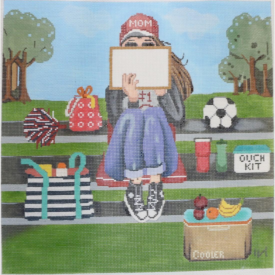 Soccer Mom Stitching Girl