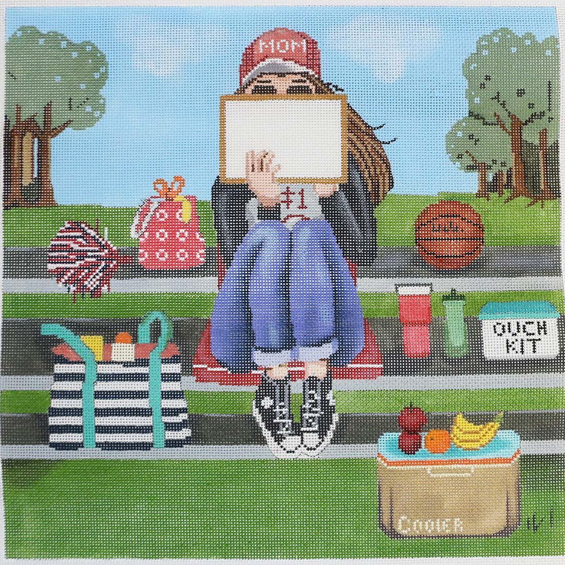 Basketballl Stitching Mom