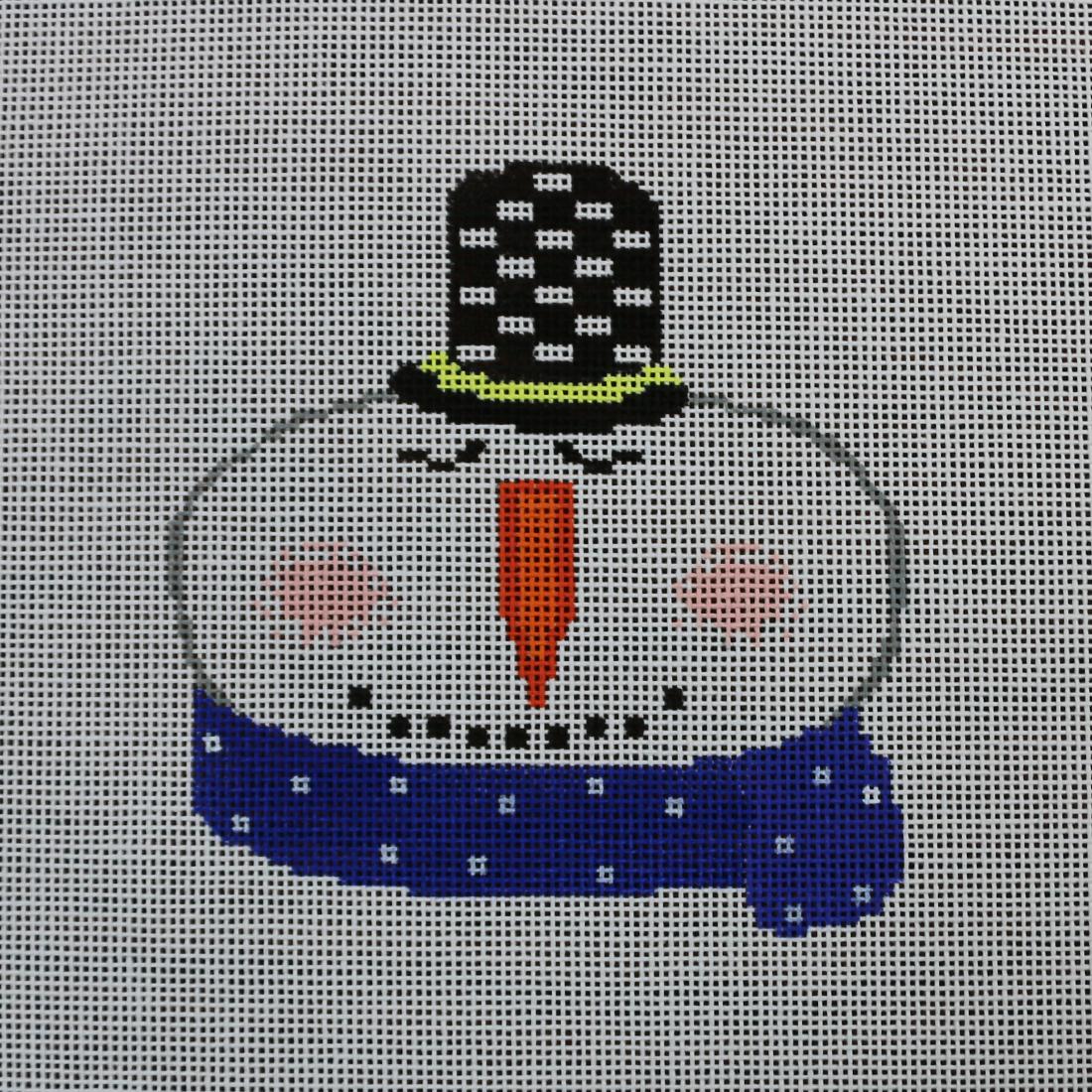 Blue Scarf Snowman