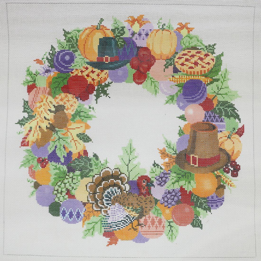 Thanksgiving Wreath, 18 mesh