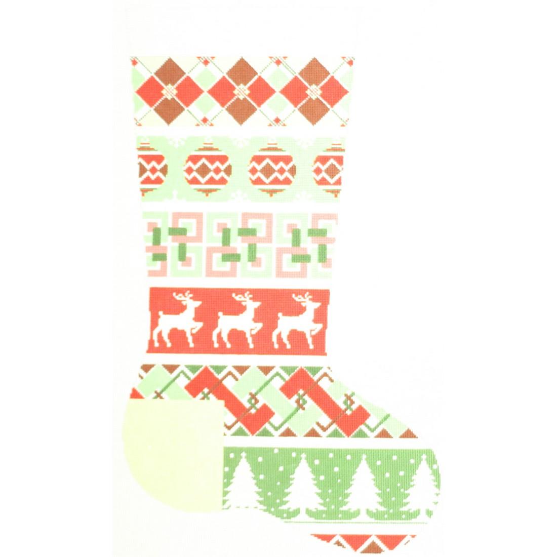Red/Green, Reindeer/ Ornaments