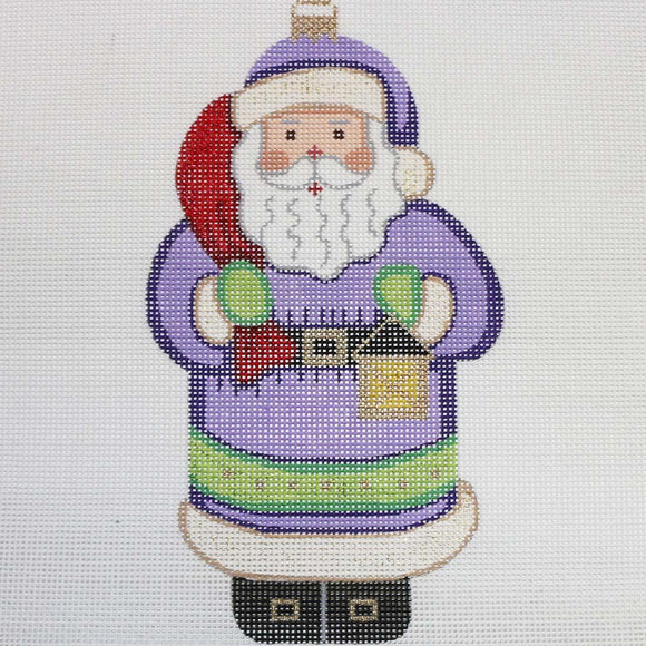 Santa in Purple Coat