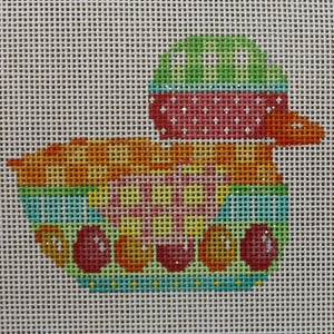 Egg w/ Patterns Striped Duckie