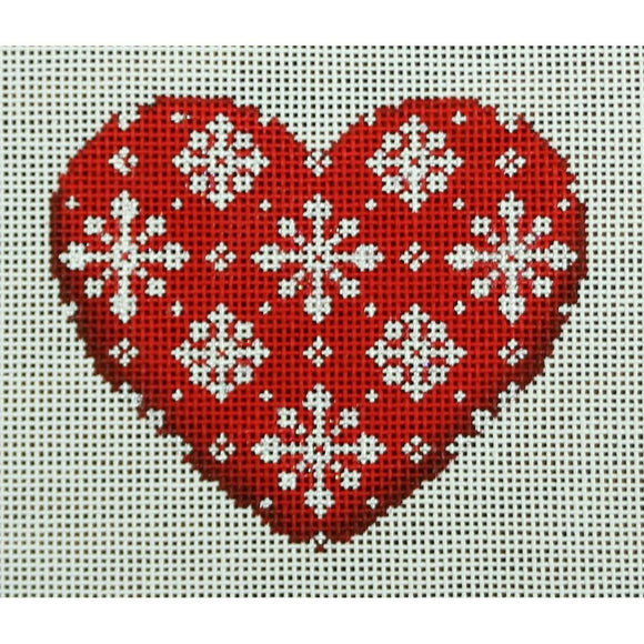 Snowflakes/Red Heart