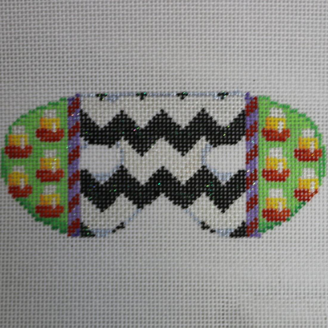 Chevron/Candy Corn Mask