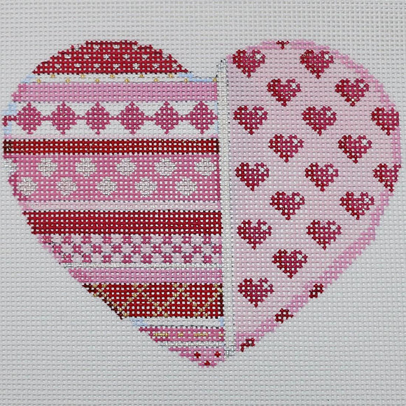Hearts/Horizontal Stripe Heart