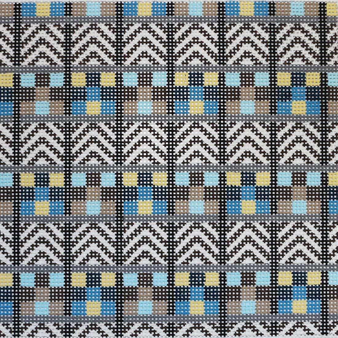 Brown & Blue Squares
