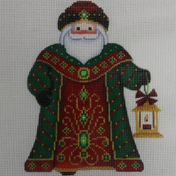Santa, Green Robe with Lantern
