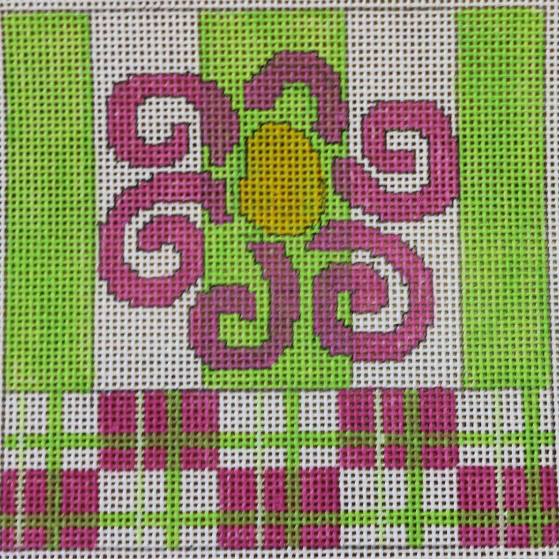 Flower w/ Stripes & Plaid