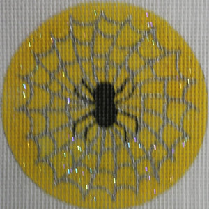 Spider w/ Web on Yellow