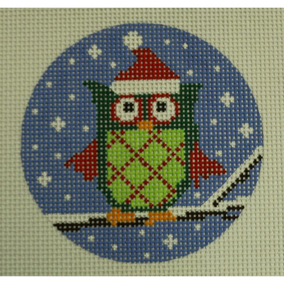 Owl, Red Ornament on Sweater