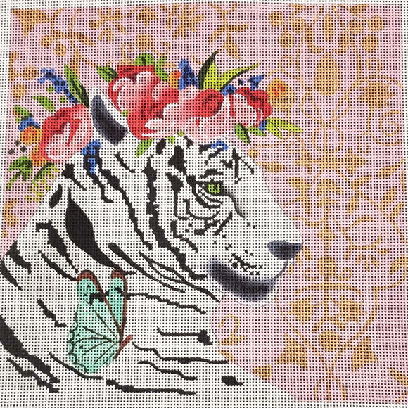White Tiger w/ Floral Crown