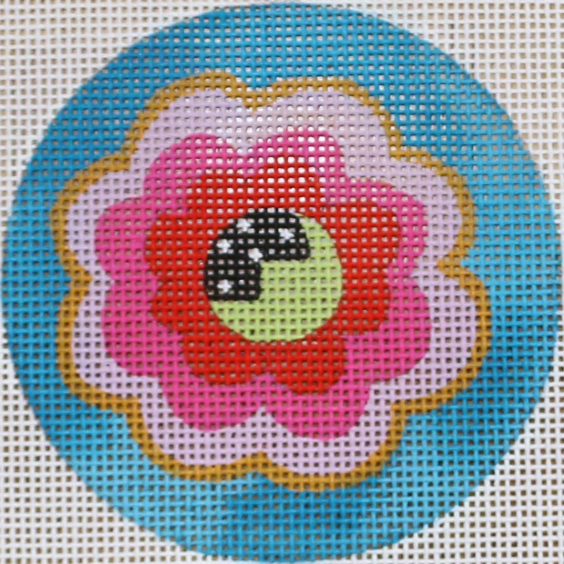 Pink/Red Floral Round