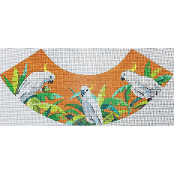 White Parrots Lampshade
