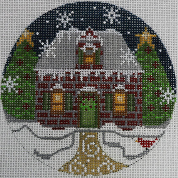 Red Winter House Round