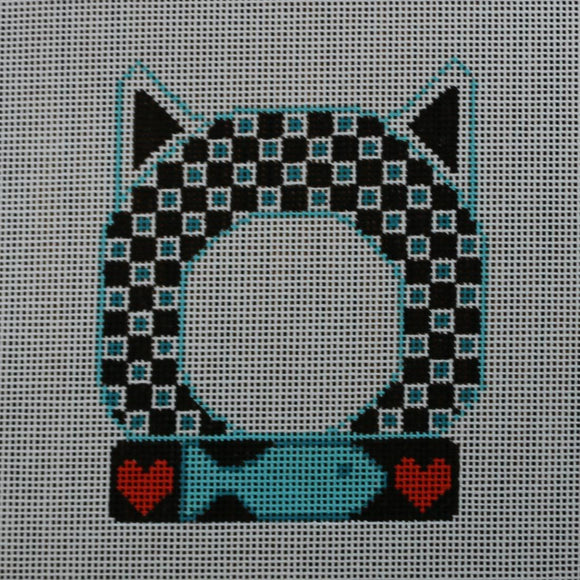 Black/White Checkered Cat