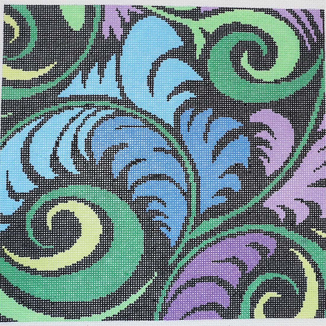 Purple & Blue Feathers