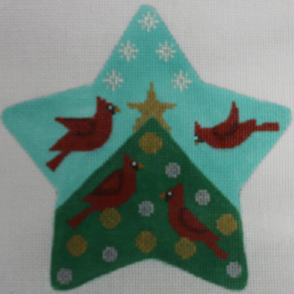 Cardinals w/ Tree Star