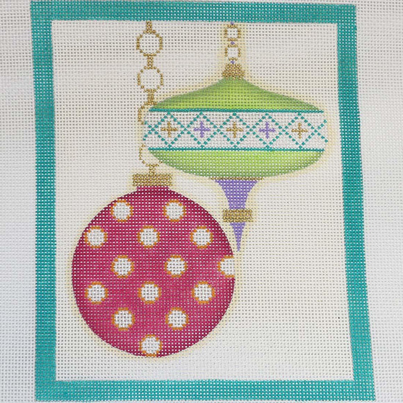 Pink/Lime Hanging Ornaments