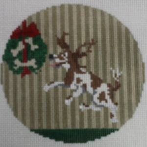 Dog Jumping for Wreath