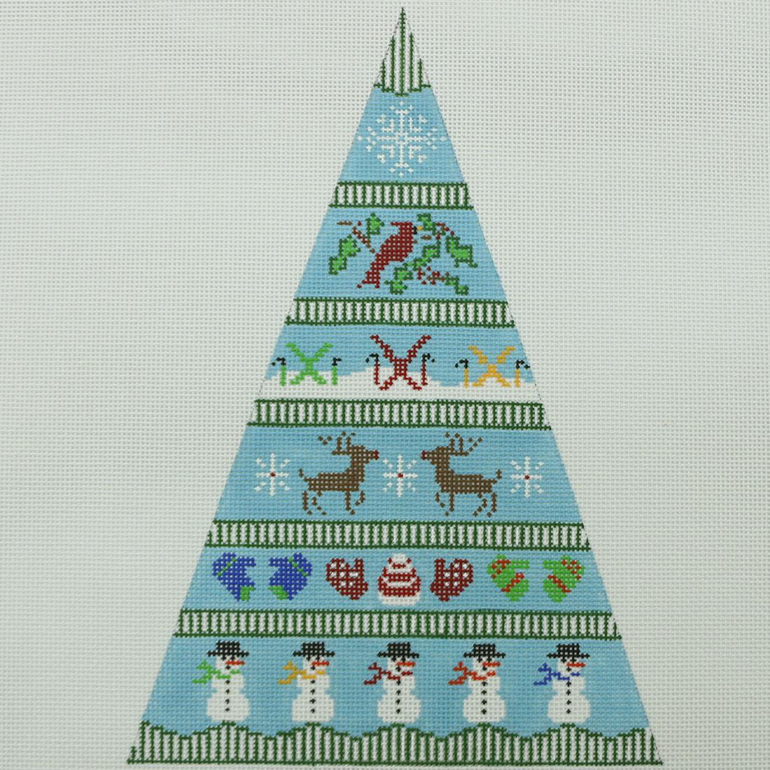 Christmas Rows, Blue Tree