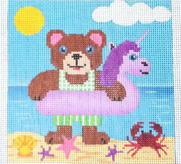 Brown Beach Bear, Unicorn
