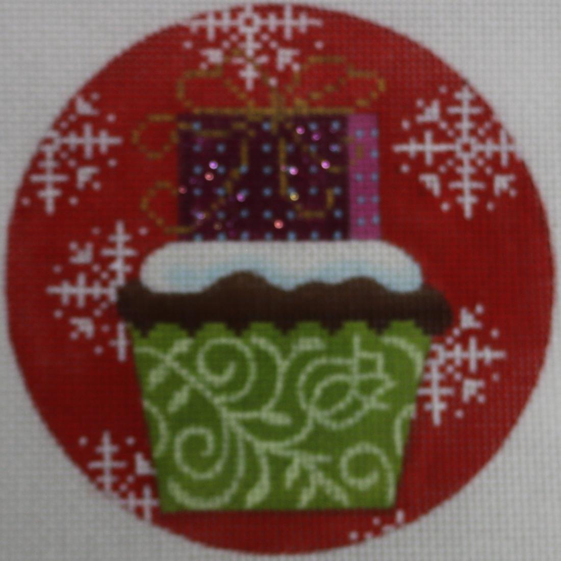 Christmas Cupcake with Present