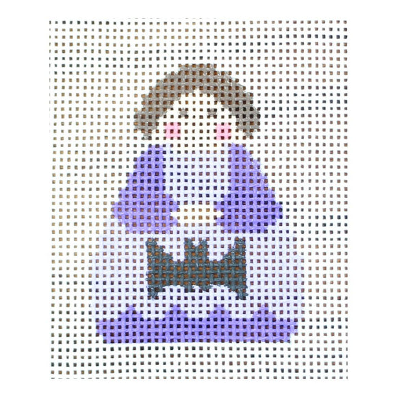 Purple Angel with Bat