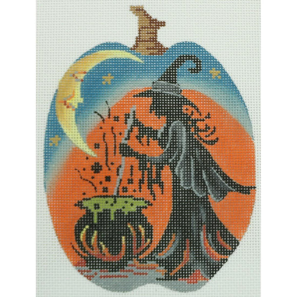Cauldron Witch Pumpkin
