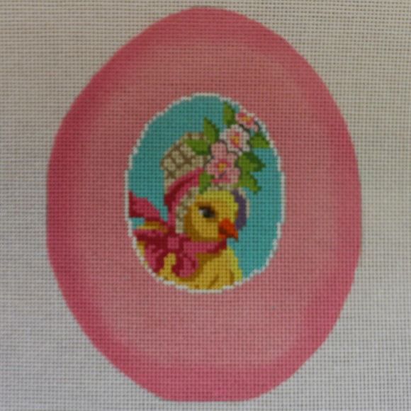 Chick in Pink Egg