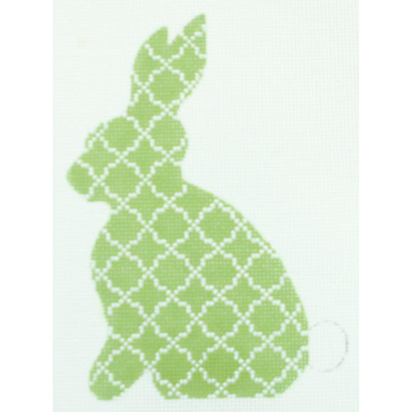 Lime Quatrefoil Hare