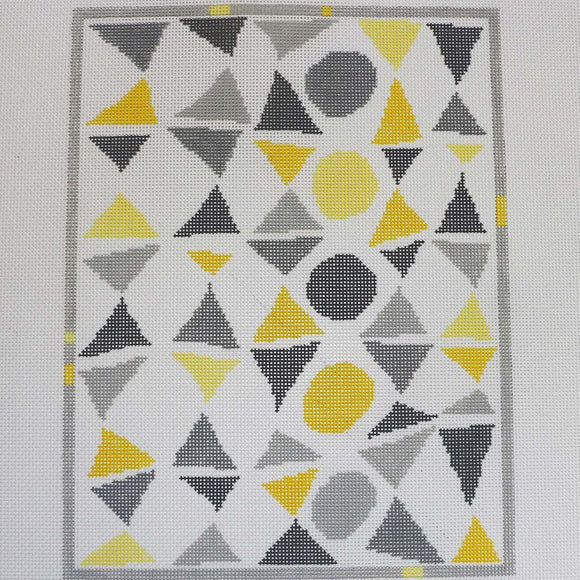 Grey & Yellow Geometric