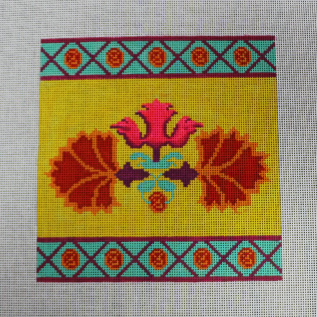 Persian Flowers w/ Rose Border