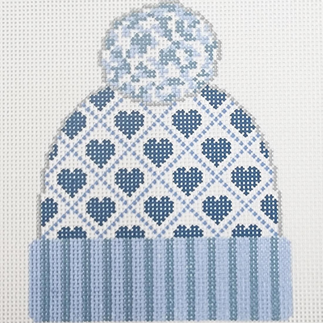 Blue Hearts Beanie