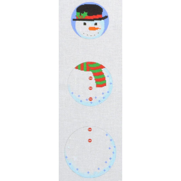 Three Piece Snowman Ornament