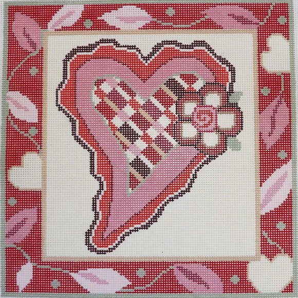 Pink & Red Heart, Slant Left