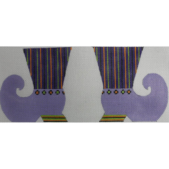 Purple Stripe Witch Boot