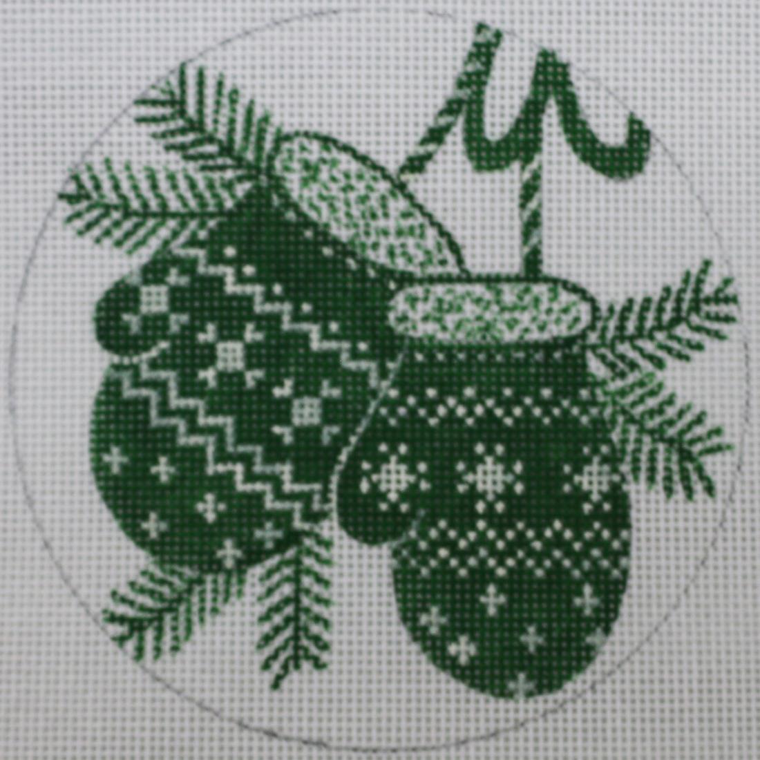 Green Mittens Round