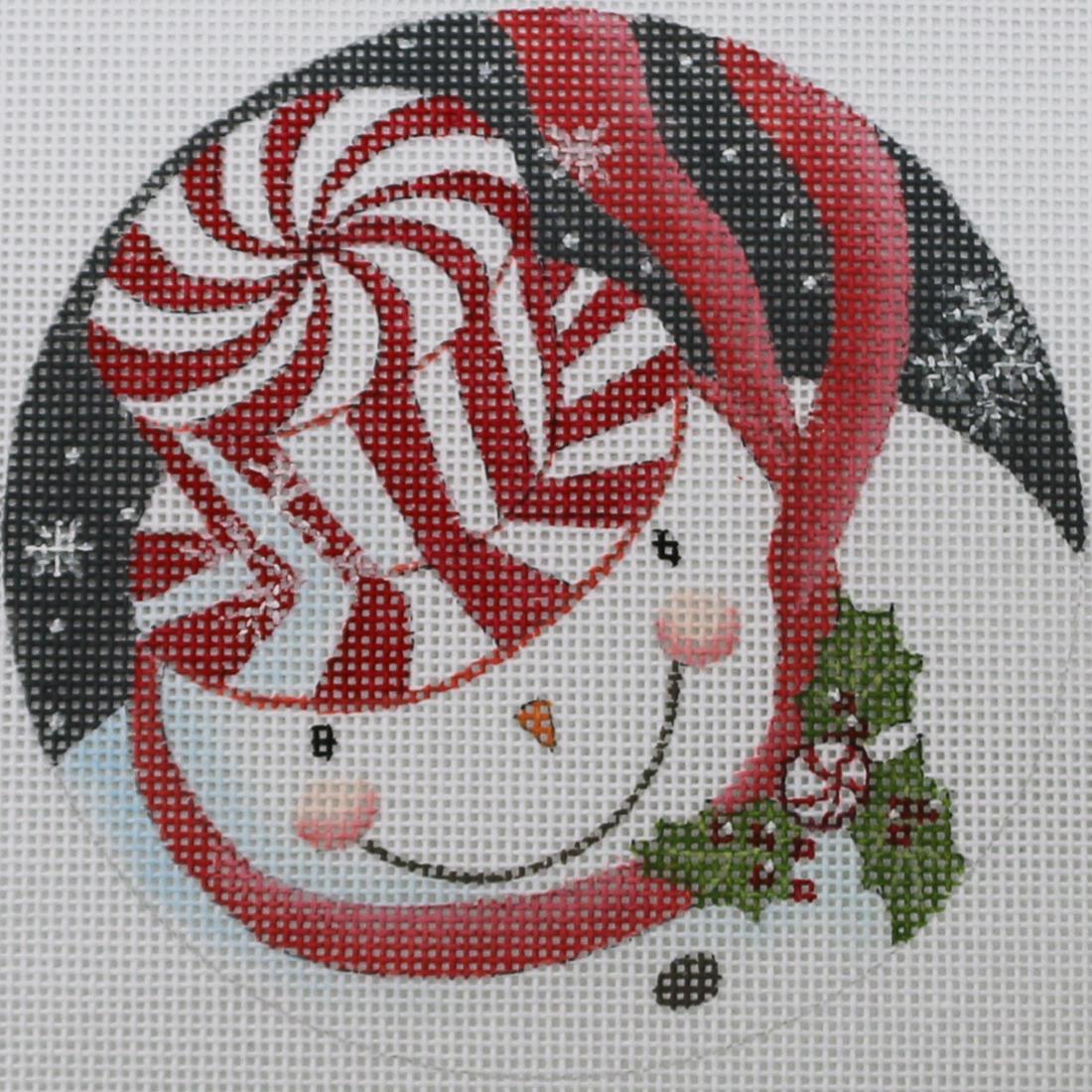 Snowman w/ Peppermint Hat