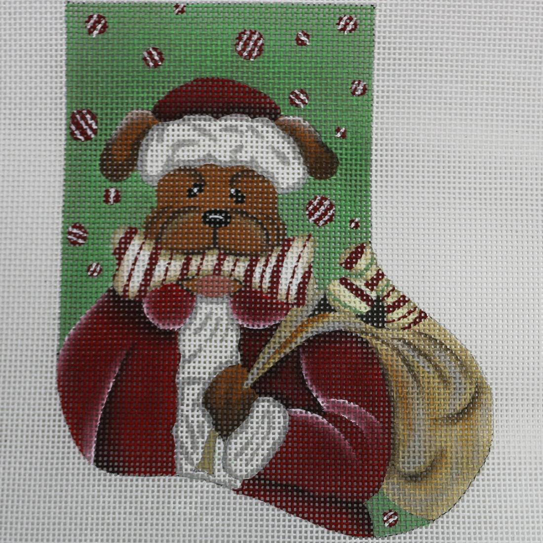 Dog with Bone Mini Sock